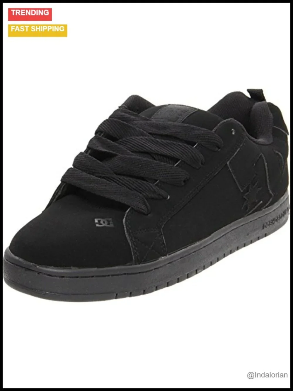 DC Court Graffik Low Top Skate Shoe Sneaker Leather Men's Casual